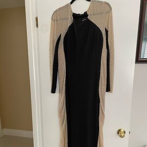 Xscape beaded illusion gown